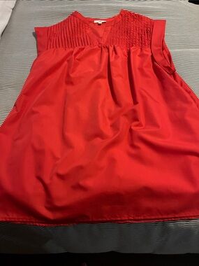 Boutique dress I found!  Color is rusty red with pockets.